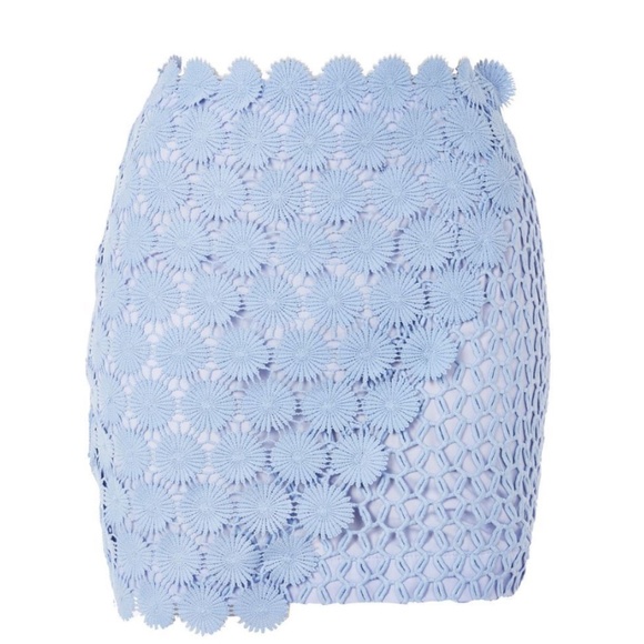 Topshop Wrap Lace Mini Skirt - Picture 1 of 4